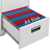 Filing Cabinet Light Grey 46x62x72.5 cm Steel