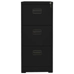Filing Cabinet Black 46x62x102.5 cm Steel