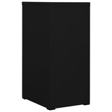 Filing Cabinet Black 46x62x102.5 cm Steel - Side View