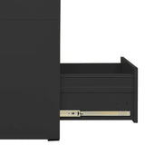 Filing Cabinet Anthracite 46x62x102.5 cm Steel - Close-Up Angle