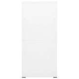 Filing Cabinet White 46x62x133 cm Steel