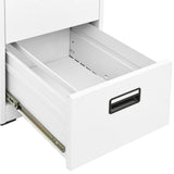 Filing Cabinet White 46x62x133 cm Steel