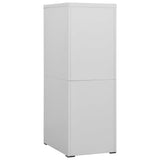 Filing Cabinet Light Grey 46x62x133 cm Steel