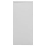 Filing Cabinet Light Grey 90x46x103 cm Steel