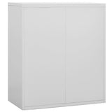Filing Cabinet Light Grey 90x46x103 cm Steel - Top-Down View