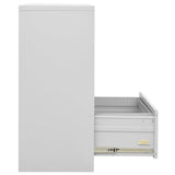 Filing Cabinet Light Grey 90x46x103 cm Steel - 45-Degree Angle