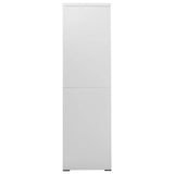 Filing Cabinet Light Grey 90x46x164 cm Steel