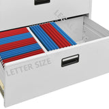 Filing Cabinet Light Grey 90x46x164 cm Steel - Extra Image