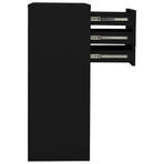 Office Cabinet Black 90x40x102 cm Steel