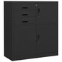 Office Cabinet Anthracite 90x40x102 cm Steel