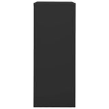 Office Cabinet Anthracite 90x40x102 cm Steel - Side View