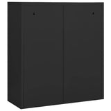 Office Cabinet Anthracite 90x40x102 cm Steel - 45-Degree Angle