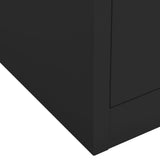 Office Cabinet Anthracite 90x40x102 cm Steel - Extra Image
