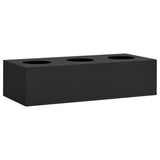 Office Flower Box Anthracite 90x40x23 cm Steel - Front View