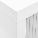 Sliding Door Cabinet Grey 90x40x90 cm Steel - Low Angle