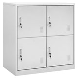 Locker Cabinet Light Grey 90x45x92.5 cm Steel