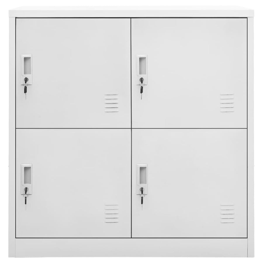 Locker Cabinet Light Grey 90x45x92.5 cm Steel