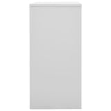 Locker Cabinet Light Grey and Green 90x45x92.5 cm Steel - Side View