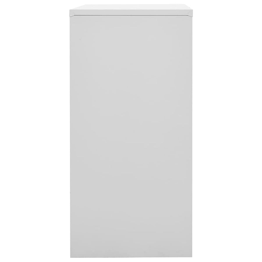 Locker Cabinet Light Grey and Green 90x45x92.5 cm Steel