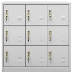 Locker Cabinet Light Grey 90x45x92.5 cm Steel