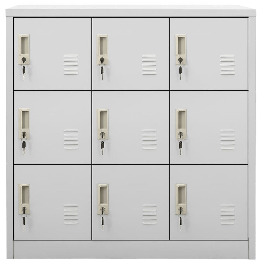 Locker Cabinet Light Grey 90x45x92.5 cm Steel