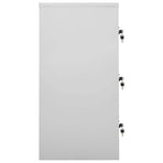 Locker Cabinet Light Grey and Red 90x45x92.5 cm Steel
