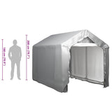 Storage Tent 180x300 cm Steel Grey - Rear View