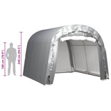 Storage Tent 300x300 cm Steel Grey - Rear View