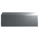 Storage Tent 300x600 cm Steel Grey - Side View
