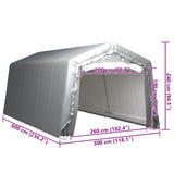 Storage Tent 300x600 cm Steel Grey