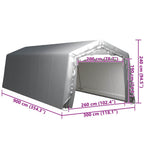 Storage Tent 300x900 cm Steel Grey