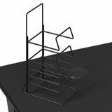 Gaming Desk with Y Shape Legs Black 90x60x75 cm - Low Angle
