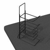 Gaming Desk LED with Z Shape Black 110x60x75 cm
