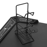 Gaming Desk LED with Y Shape Black 90x60x75 cm