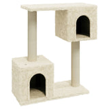 Cat Tree with Sisal Scratching Posts Cream 60 cm - Front View