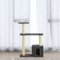 Cat Tree with Sisal Scratching Posts Dark Grey 70 cm