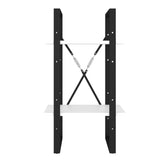 2-Tier Book Cabinet White 40x30x70 cm Engineered Wood - Top-Down View