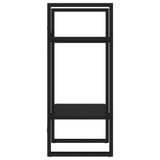 2-Tier Book Cabinet Black 40x30x70 cm Engineered Wood - 45-Degree Angle