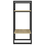 2-Tier Book Cabinet Sonoma Oak 40x30x70 cm Engineered Wood - Rear View