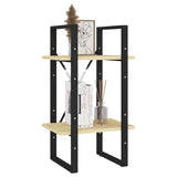 2-Tier Book Cabinet 40x30x70 cm Solid Pine Wood - Top-Down View