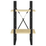 2-Tier Book Cabinet 40x30x70 cm Solid Pine Wood - 45-Degree Angle