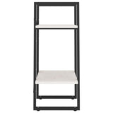 2-Tier Book Cabinet White 40x30x70 cm Solid Pine Wood
