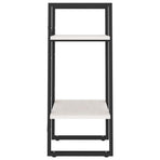 2-Tier Book Cabinet White 40x30x70 cm Solid Pine Wood