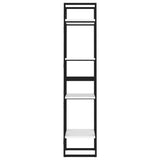 4-Tier Book Cabinet White 40x30x140 cm Engineered Wood