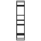 4-Tier Book Cabinet Black 40x30x140 cm Engineered Wood