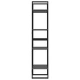 4-Tier Book Cabinet Grey 40x30x140 cm Engineered Wood