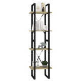 4-Tier Book Cabinet Sonoma Oak 40x30x140 cm Engineered Wood - Top-Down View