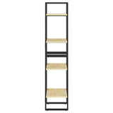 4-Tier Book Cabinet 40x30x140 cm Solid Pine Wood