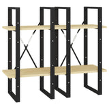 4-Tier Book Cabinet 40x30x140 cm Solid Pine Wood - Low Angle