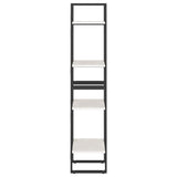 4-Tier Book Cabinet White 40x30x140 cm Solid Pine Wood